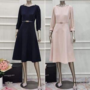 [미니멈]MD 플리츠 슬리브 플레어 원피스 MD MMYCGWO7080 M_CJ