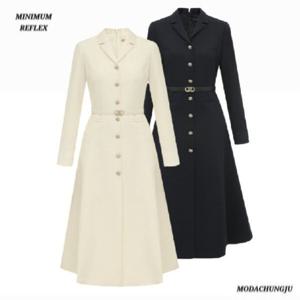 [미니멈]MD 카라넥 심플 플레어원피스 MD MYDAWO0240_CJ