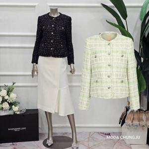 [미니멈]MD 노카라 컬러믹스 트위드자켓 MD MMXDAWJ9110_CJ