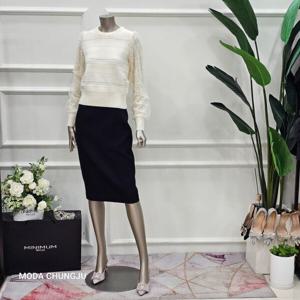 [미니멈]MD 레이스 소매  매쉬 레이어드 포인트 풀오버  MD MMXD