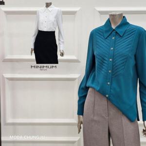 [미니멈]MD 브로치포인트 카라 블라우스  MD MMXDAWB9350_CJ