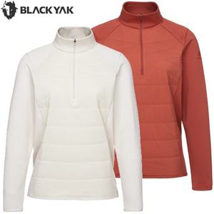 블랙야크 여성 겨울 아웃도어 등산 긴팔티셔츠 프리마로프트 집업 긴팔티2 1BYZTWU503