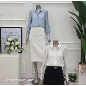 [미니멈]MD 카라넥  시스루 루즈 블라우스 MD MMYCAWB7110