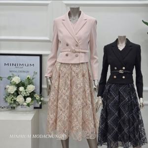 [미니멈]MD 시스루 체크 투피스형 원피스  MD MMYCAWO7260PE