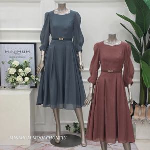 [미니멈]MD 시스루 스퀘어넥 원피스 MD MMZCGWO7990GN