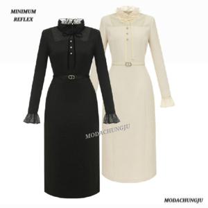 [미니멈]MD 스퀘어넥 시스루 슬림 원피스 MD MMYDAWO0250_CJ