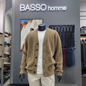 [바쏘옴므]심플 세미오버핏 가을겨을가디건WSY3WA08_OD