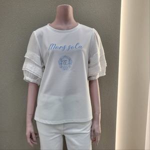 [꼼빠니아]소매 캉캉 포인트 티셔츠 CAFU5-WKS230 _IC