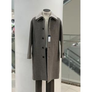 [바쏘옴므]Y4CJ-24A 베이지 카라 분리 탈부착 오버핏 롱코트