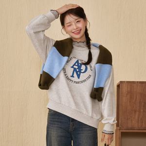 [체이스컬트]여성 그래픽 자수 맨투맨 티셔츠 EERG5182B0M_YS