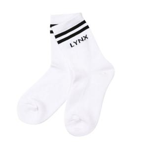 [링스골프][25FW] 여성 띠배색 중목 양말  L21E3SC252_WH