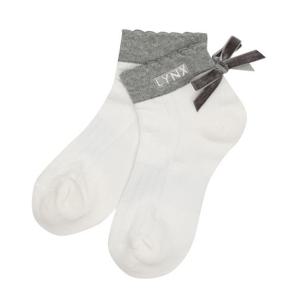 [링스골프][25FW] 여성 리본장식 단목 양말  L21E3SC251_WH
