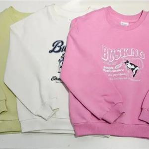 [폴햄키즈]약기모 소프트테리 그랙픽맨투맨 pkf1tr2210 DG