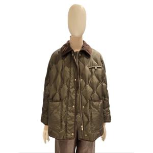 [쥬크]코듀로이 배색 퀄팅 경량 패딩 (Z254PSG181)