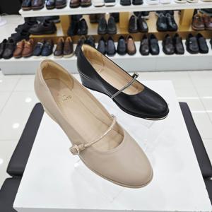 [엘칸토]여성 천연 양가죽 경량 웨지 펌프스 LCWD39U515