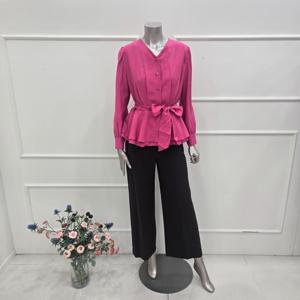 [미니멈]MYCGWB7090PK 페플럼 블라우스