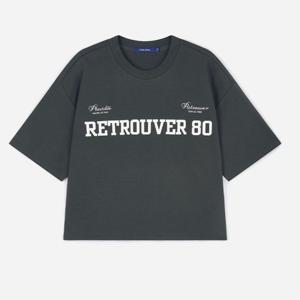 [클라이드앤]여성 셋업 레터링 반팔 티셔츠 FPTS735F_DG