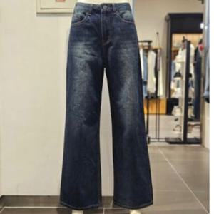 [클라이드앤]여성 와이드 다크블루 데님팬츠 FPBDP894F_DG