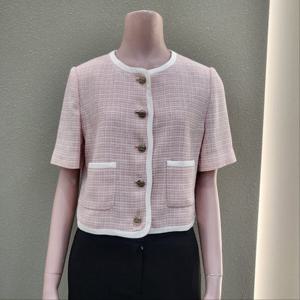 [꼼빠니아]라운드 아웃포켓 숏기장 트위드재킷 CAFU5-WJK220_IC