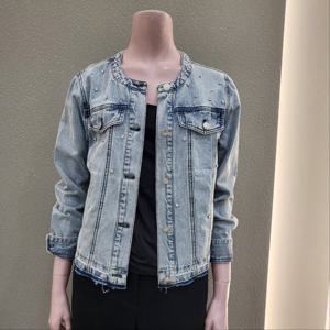 [꼼빠니아]라운드 비즈 데님재킷 CAFU3-WDJ020 _IC