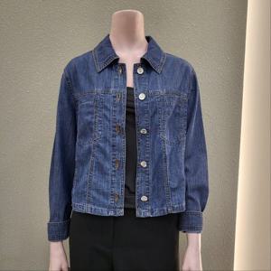 [꼼빠니아]숏기장 진청 데님 셔츠형재킷 CAFW9-WDJ010 _IC