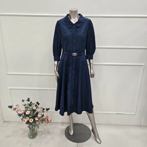 [미니멈]MZCGWO8900DN 카라넥 플레어 원피스