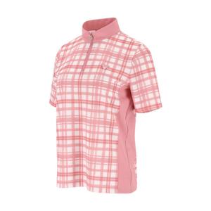 [피에이티]트리코트 체크프린트 반짚업 티셔츠 1L45432