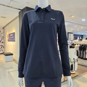 [루이까스텔]여성베이직로고자수요꼬에리티셔츠/7LETS902B