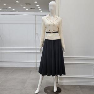 [미니멈]트위드 카라넥 A라인 원피스 (MXDAWO0400 IV)_IC