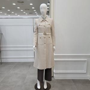 [미니멈]트위드 벨티드 롱자켓 (MXDAWJ9140 IV1)_IC