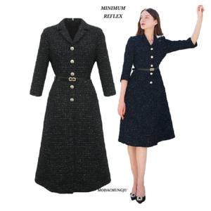 [미니멈]MD 울 7부 럭셔리 트위드 원피스 MD MYCAWO8030MX