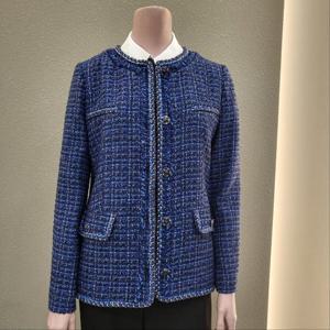 [꼼빠니아]라운드 슬림 트위드재킷 CAFW9-WJK700 _IC