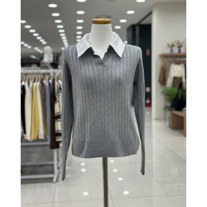 [숲]카라배색 골지  스웨터/ SB9LK33A_SH