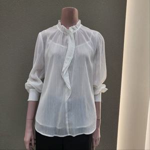 [꼼빠니아]프릴카라넥 블라우스 CAFW9-WRB020 _IC