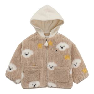 [블루독베이비]BR)도기패턴FUR점퍼 45C14-113-01 출산백일돌
