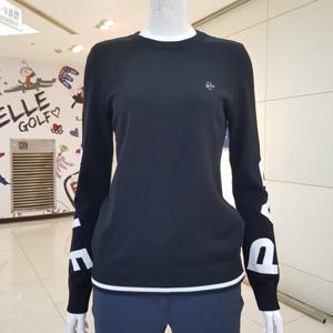 [루이까스텔]여성파리스골프클럽엠블럼라운드니트스웨터/7FDSW93