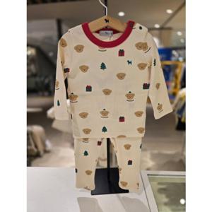 [블루독베이비] 25 FW(IV)산타 도기 슬림 상하세트(45C7068002)성탄절 크리스마스 백일 돌 선물 조카 등원