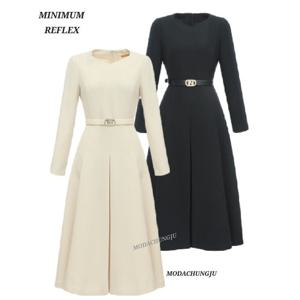 [미니멈]MD 하트넥라인 플레어 원피스 MD MMXDAWO0540