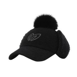 [마스터바니에디션] (421E4CP206)여성 폼폼이 이어워머 테리 볼캡