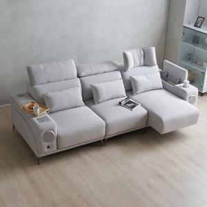 미노 모션소파 전동 리클라이너 4인용 패브릭 고급형