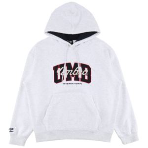 엄브로 기모 아플리케 후드 티셔츠 UQ421CHDO2WMG