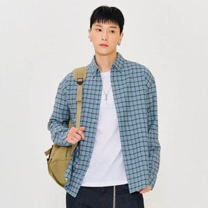 [체이스컬트]남성 플란넬 버튼 다운 체크 셔츠 EFRK5423C0D_YS