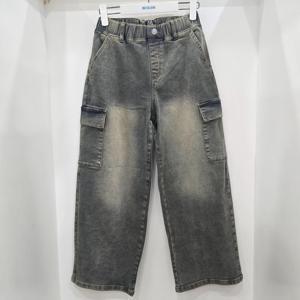 [에꼴리에]카고 와이드 빈티지 워싱진(25D5202)_US