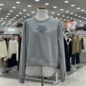 [숲]믹스패브릭 배색 티셔츠/OBALTT2A_SH