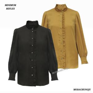 [미니멈]MD 사이드 셔링 블라우스  MD MYDAWB0190BK