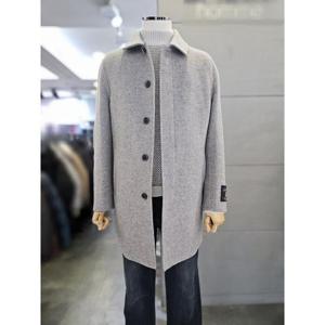 바쏘옴므 세이브존03 바쏘옴므 남자 겨울 라이트베이지 울  구스라이너 하프 코트 WSAGZ4CJ23A