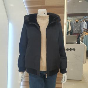 [엠씨]밍크넥토끼털패딩코트 M54E016_BP