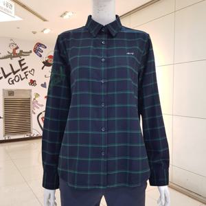 [루이까스텔]여성빅체크로고포인트셔츠/7LESH903A