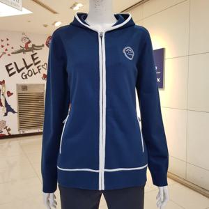 [루이까스텔]여성파이핑포인트후드집업스웨터/7LESW001X