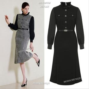 [미니멈]MD 울배색 섀도우 머메이드 원피스 MD MYDAWO0480MX